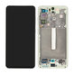 Samsung Galaxy S21 FE G990B - LCD Kijelző + Érintőüveg + Keret (Green) - GH82-26414C, GH82-26420C, GH82-26590C Genuine Service Pack