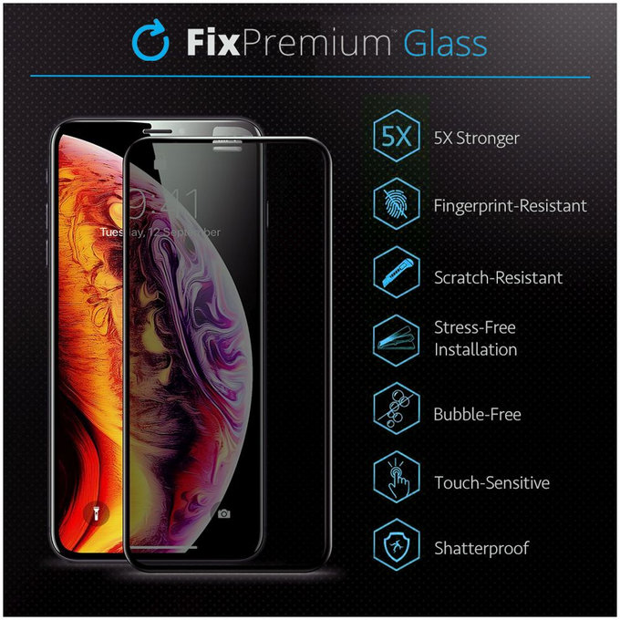 FixPremium Privacy Anti-Spy Glass - Edzett üveg - iPhone 7, 8, SE 2020 és SE 2022