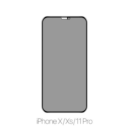 FixPremium Privacy Anti-Spy Glass - Edzett üveg - iPhone X, XS és 11 Pro
