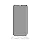 FixPremium Privacy Anti-Spy Glass - Edzett üveg - iPhone X, XS és 11 Pro