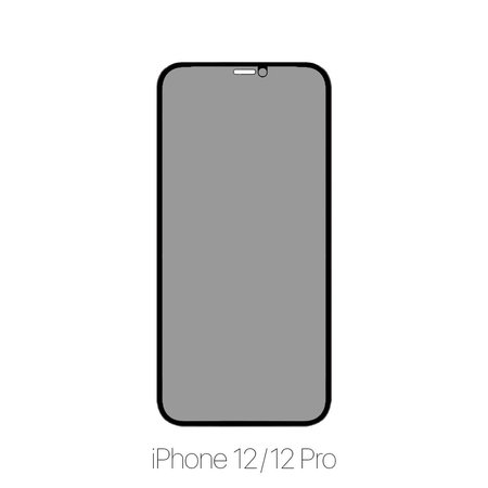 FixPremium Privacy Anti-Spy Glass - Edzett üveg - iPhone 12 és 12 Pro