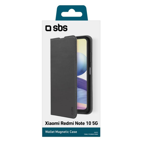 SBS - Tok Book Wallet Lite - Xiaomi Redmi Note 10 5G, Poco M3 Pro 5G, fekete