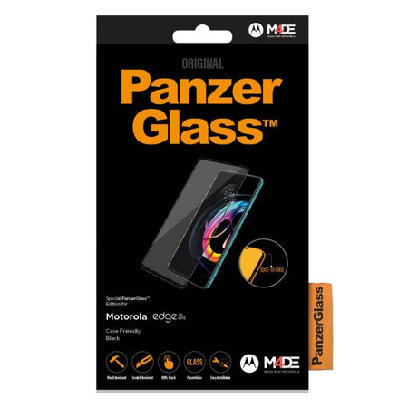 PanzerGlass - Edzett üveg Case Friendly - Motorola Edge 20 Lite, fekete