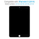 LCD Kijelző iPad Mini 5, Black, Érintőüveg keret nélkül, Refurbished