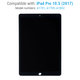 Apple iPad Pro 10.5 (2017) - LCD Kijelző + Érintőüveg (Black) Refurbished