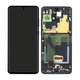 Samsung Galaxy S20 Ultra G988F - LCD Kijelző + Érintőüveg + Keret (Cosmic Black) - GH82-26032A, GH82-26033A Genuine Service Pack