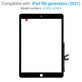 Érintőüveg iPad (9th Gen 2021), Black