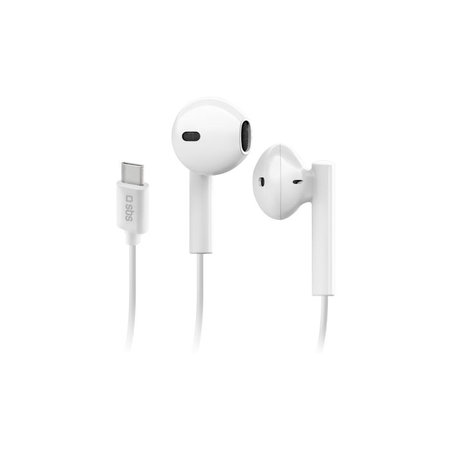 SBS - Fejhallgató Studio Mix 65c egy mikrofonnal, USB-C, fehér