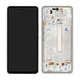 Samsung Galaxy A53 5G A536B - LCD Kijelző + Érintőüveg + Keret (Awesome White) - GH82-28024B, GH82-28025B Genuine Service Pack