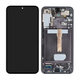 Samsung Galaxy S22 Plus S906B - LCD Kijelző + Érintőüveg + Keret (Phantom Black) - GH82-27500A, GH82-27501A Genuine Service Pack