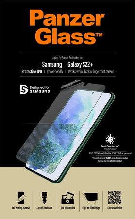 PanzerGlass - Edzett Üveg Case Friendly AB TPU - Samsung Galaxy S22+, átlátszó
