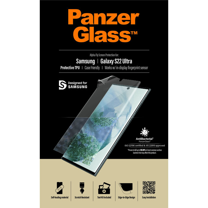 PanzerGlass - Védőfólia - Samsung Galaxy S22 Ultra, átlátszó
