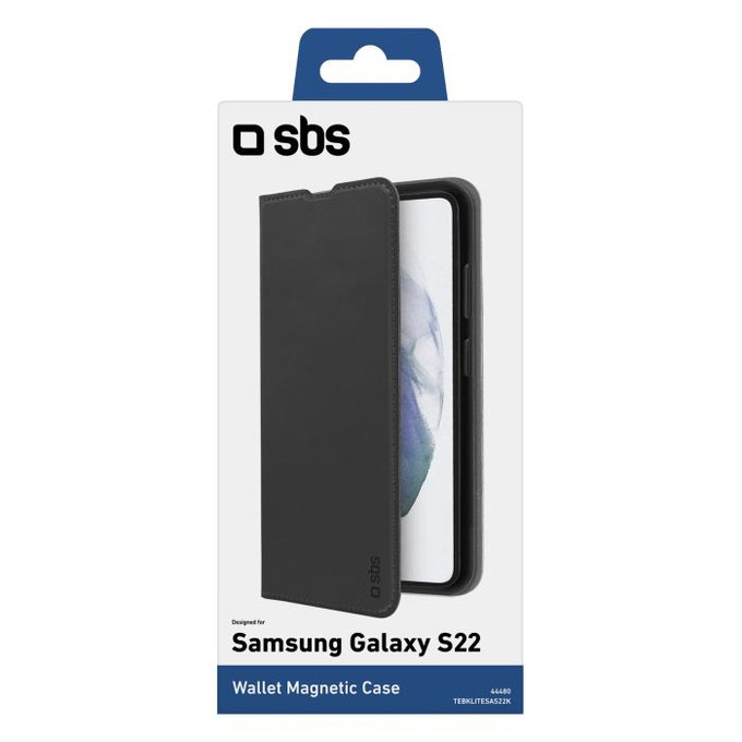 SBS - Tok Book Wallet Lite - Samsung Galaxy S22, fekete