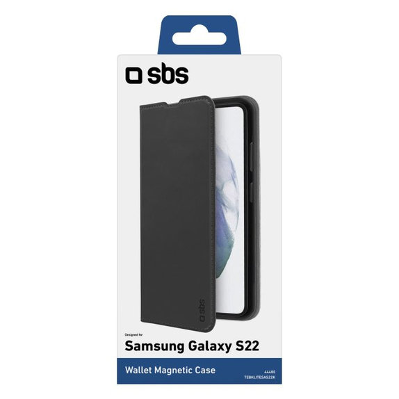 SBS - Tok Book Wallet Lite - Samsung Galaxy S22+, fekete