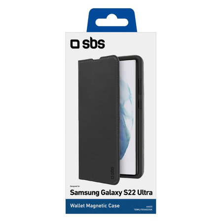 SBS - Tok Book Wallet Lite - Samsung Galaxy S22 Ultra, fekete