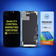 Kijelző Hard OLED iPhone 12, 12 Pro, Érintőüveg kerettel, FixPremium