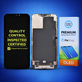 Kijelző Hard OLED iPhone 12 Pro Max, Érintőüveg kerettel, FixPremium