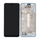 Samsung Galaxy A33 5G A336B - LCD Kijelző + Érintőüveg + Keret (Awesome Blue) - GH82-28143C, GH82-28144C Genuine Service Pack