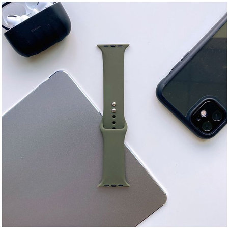 Tech-Protect - Szíjhurok Iconband - Apple Watch 4, 5, 6, 7, SE (42, 44, 45 mm), army green