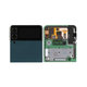 Samsung Galaxy Z Flip 3 F711B - LCD Kijelző + Érintőüveg + Keret (Külső) (Green) - GH97-26773A Genuine Service Pack