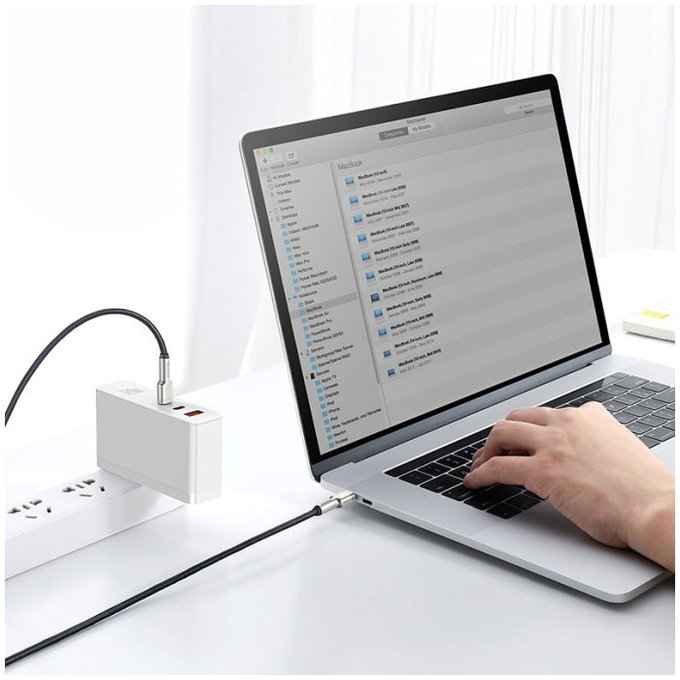 Baseus - USB-C / USB-C Kábel (1m), fekete