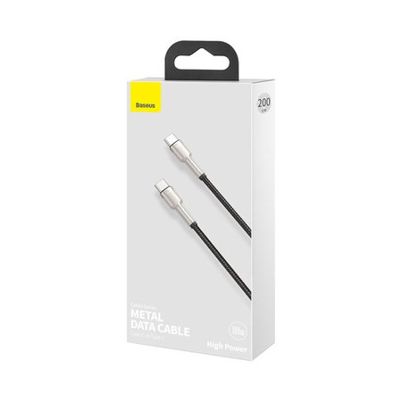Baseus - USB-C / USB-C Kábel (2m), fekete