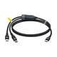 Baseus - USB-C / 2x USB-C Kábel (1.5m), fekete