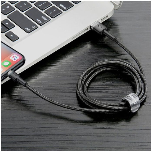 Baseus - Lightning / USB Kábel (0.5m), fekete