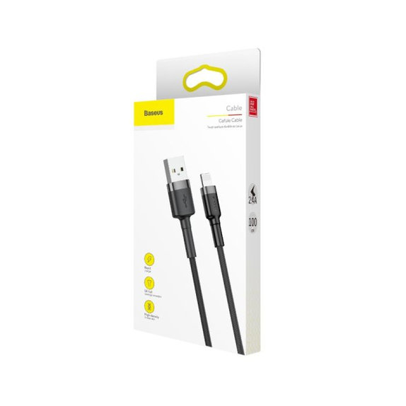 Baseus - Lightning / USB Kábel (1m), fekete