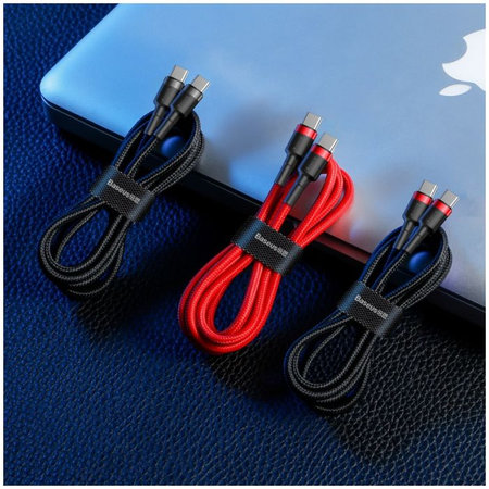 Baseus - USB-C / USB-C Kábel (2m), fekete