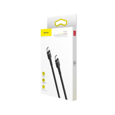 Baseus - USB-C / USB-C Kábel (2m), fekete
