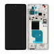 Motorola Edge 30 Pro XT2201 - LCD Kijelző + Érintőüveg + Keret (Stardust White) - 5D68C20277 Genuine Service Pack