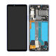 Sony Xperia 10 IV XQCC54 - LCD Kijelző + Érintőüveg + Keret (Lavender) - A5047176A Genuine Service Pack