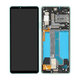 Sony Xperia 10 IV XQCC54 - LCD Kijelző + Érintőüveg + Keret (Mint) - A5047175A Genuine Service Pack