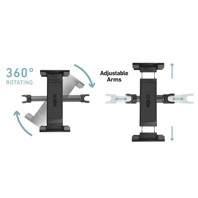 SBS - Mount Pro fejtámla tartó smartphone és táblagéphez 12.9" méretig, fekete