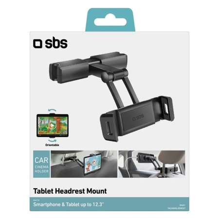 SBS - Mount fejtámla tartó smartphone és táblagéphez 12.3" méretig, fekete