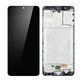 Samsung Galaxy A31 A315F - LCD Kijelző + Érintőüveg + Keret (Prism Crush Black) TFT