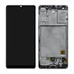 Samsung Galaxy A41 A415F - LCD Kijelző + Érintőüveg + Keret (Prism Crush Black) TFT