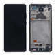 Samsung Galaxy A72 A725F, A726B - LCD Kijelző + Érintőüveg + Keret (Awesome Black) TFT