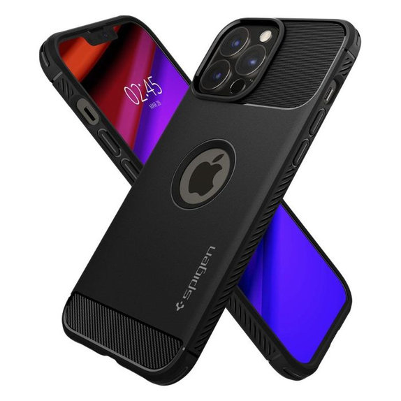 Spigen - Tok Rugged Armor - iPhone 13 Pro Max, fekete