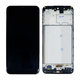 Samsung Galaxy M21 M215F - LCD Kijelző + Érintőüveg + Keret (Black) OLED