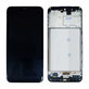 Samsung Galaxy M21 M215F - LCD Kijelző + Érintőüveg + Keret (Black) TFT