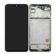 Samsung Galaxy M31s M317F - LCD Kijelző + Érintőüveg + Keret (Mirage Black) OLED