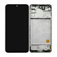 Samsung Galaxy M31s M317F - LCD Kijelző + Érintőüveg + Keret (Mirage Black) TFT