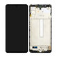Samsung Galaxy M52 5G M526B - LCD Kijelző + Érintőüveg + Keret (Black) TFT