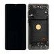 Samsung Galaxy Note 10 Lite N770F - LCD Kijelző + Érintőüveg + Keret (Aura Black) TFT