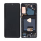 Samsung Galaxy S21 Plus G996B - LCD Kijelző + Érintőüveg + Keret (Phantom Black) OLED