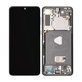 Samsung Galaxy S21 Plus G996B - LCD Kijelző + Érintőüveg + Keret (Phantom Black) TFT