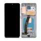 Samsung Galaxy S20 G980F - LCD Kijelző + Érintőüveg + Keret (Cosmic Grey) OLED