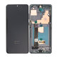 Samsung Galaxy S20 Ultra G988F - LCD Kijelző + Érintőüveg + Keret (Cosmic Black) OLED
